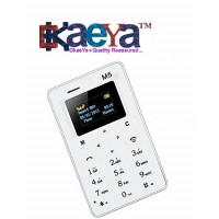 OkaeYa-  M5 Mini Card Cell Phones Ultra Thin Lightest, Lowest Radiation Slim Credit Card Size GSM Mobile Phone